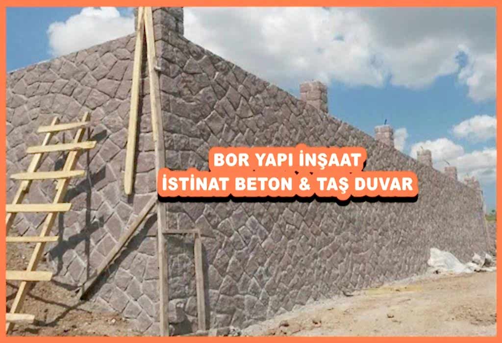 İSTİNAT BETON & TAŞ DUVAR